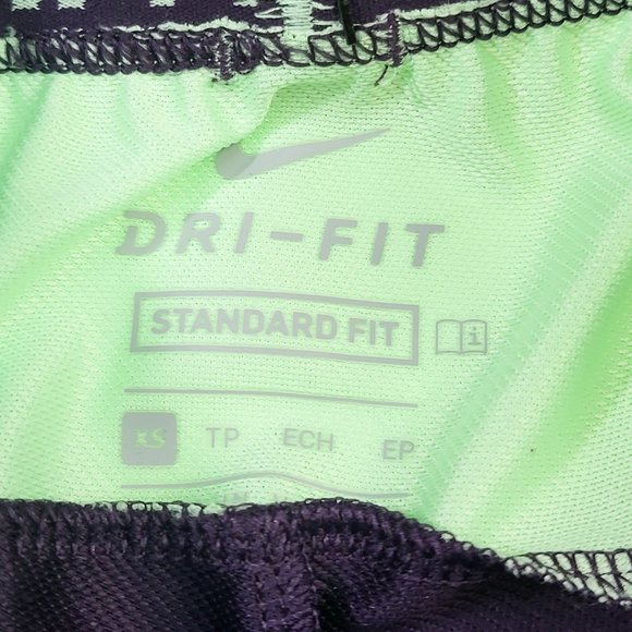 Nike Trophy Short Girl's Dri Running Training Athletic Purple Green DA1099-525 - Picture 8 of 8